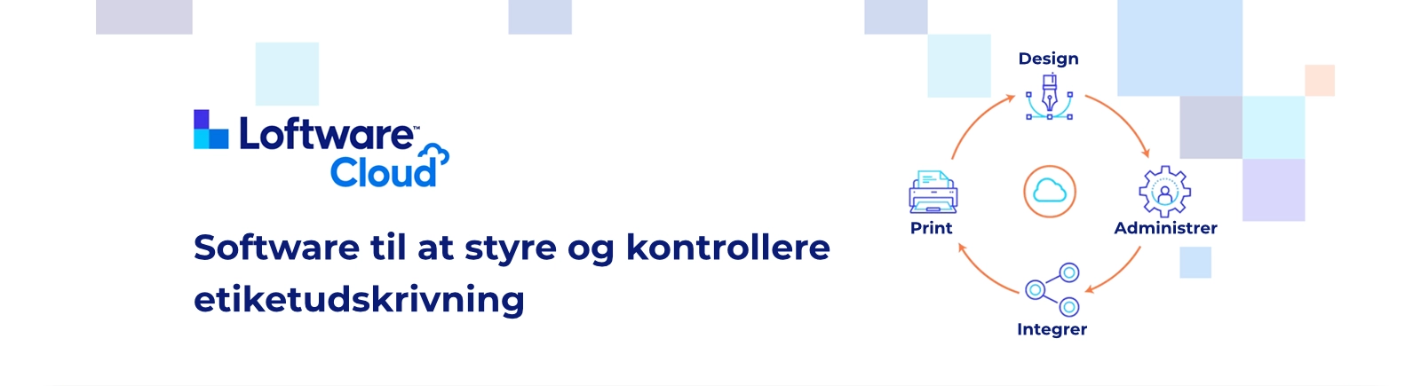 Software til at styre og kontrollere etiketudskrivning